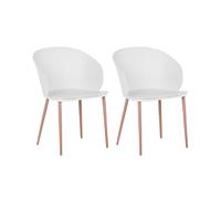Beliani - Lot de 2 Chaises de Salle à Manger - Blaykee - Matière Synthétique et