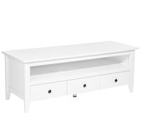 Beliani - Meuble TV - Berkeley - Blanc 3 Tiroirs