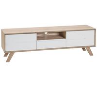 Beliani - Meuble TV - Forester - MDF - Bois Clair et Blanc