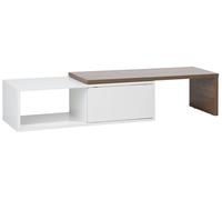 Beliani - Meuble TV - Yonkers - Blanc et Marron Personnalisable