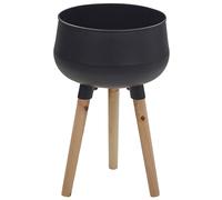 Beliani - Pot de fleur 30 x 30 x 47 cm - Agros - en Métal et en Bois de Pin - No