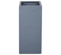 Beliani - Pot de Fleurs - Dion - 26 x 26 x 60 cm, en Fibre d'Argile, Gris
