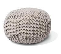 Beliani - Pouf gris clair 40 x 25 cm CONRAD