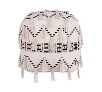 Beliani - Pouf - Kanam - Style Bohème en Coton Beige