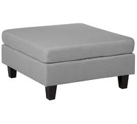 Beliani - Pouf Ottoman - Fevik - en Tissu, Gris Clair