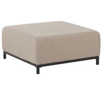 Beliani - Pouf Ottoman - Rovigo - en Tissu Polyester Anti UV et Métal, Beige et