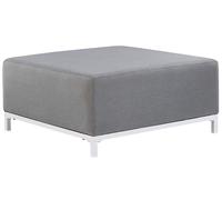 Beliani - Pouf Ottoman - Rovigo - en Tissu Polyester Anti UV et Métal, Gris et B