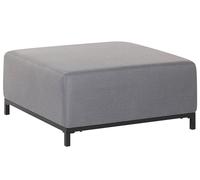 Beliani - Pouf Ottoman - Rovigo - en Tissu Polyester Anti UV et Métal, Gris et N