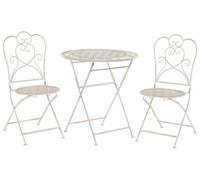Beliani - Set de Terrasse - Trieste - en Métal, Beige
