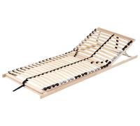 Beliani Sommier à Lattes Réglable Structure en Bois 80 x 200 cm pour Lit Simple Lattes Plates Monthois