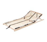 Beliani Sommier à Lattes Réglable Structure en Bois 90 x 200 cm pour Lit Simple Lattes Plates Monthois