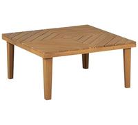 Beliani Table Basse de Jardin Claire en Bois d'Acacia 70 x 70 cm Moderne UV Résistant Baratti
