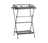 Beliani - Table d'Appoint - Ancud - 35 x 40 cm, en Acier, Noir Effet Vieilli