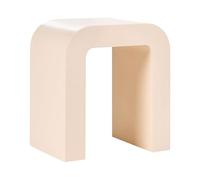 Beliani Table d'Appoint Scandinave Moderne en MDF Meuble de Salon Beige Clair Enid