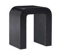 Beliani Table d'Appoint Scandinave Moderne en MDF Meuble de Salon Noire Enid