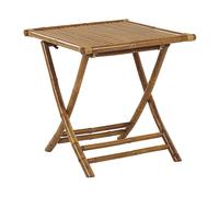 Beliani - Table de Jardin - Molise - 70 x 70 cm, en Bambou Clair