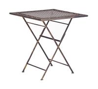 Beliani - Table de Jardin Pliante - Bormio - En Acier, Noir