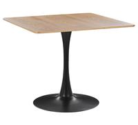 Beliani - Table de Salle à Manger - Boca - Ronde 90 cm, en MDF et Métal, Blanche