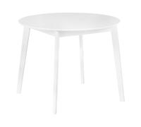 Beliani - Table de Salle à Manger - Roxby - ø 100 cm, en MDF et Bois, Blanc