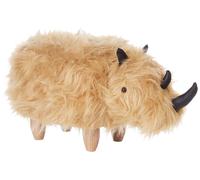 Beliani - Tabouret pour Enfant - Rhino - en Fausse Fourrure, Beige Sable