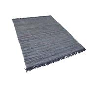 Beliani - Tapis en coton gris 160 x 230 cm BESNI