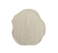 Beliani Tapis en Laine Forme Irrégulière ø 200 cm Beige Ankarae