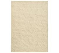 Beliani Tapis en Laine Forme Rectangulaire 160 x 230 cm Beige Clair Lunara