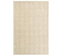 Beliani Tapis en Laine Forme Rectangulaire 200 x 300 cm Beige Clair Lunara