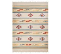 Tapis Kilim avec Motif Géométrique 200 x 300 cm en Coton Multicolore Aparan