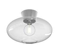 Belid Plafonnier XL Bullo verre transparent Ø38 cm Aluminium