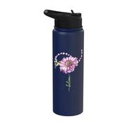 Believe Hummingbirds and Flowers Bird Lovers Gift Stainless Steel Insulated Water Bottle