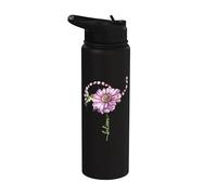 Believe Hummingbirds and Flowers Bird Lovers Gift Stainless Steel Insulated Water Bottle