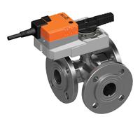 Belimo Vanne À Bille 3 Voies DN32 Bride Kvs32 100-240VAC 20s 2/3-Point 16Nm IP54 R7032R-B3/SRD230A