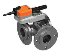 Belimo Vanne À Bille 3 Voies DN50 Bride Kvs49 100-240VAC 90s 2/3-Point 20Nm IP54 SPDT R7050R-B3/SR230A-S