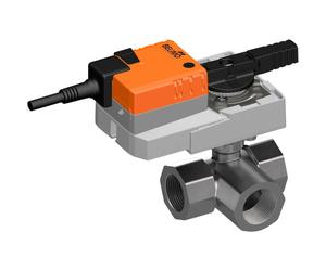 Belimo Vanne À Bille 3 Voies Rp1-1/2 Kvs14 24VAC/DC 90s 2/3-Point 20Nm IP54 SPDT R3040-BL3/SR24A-S