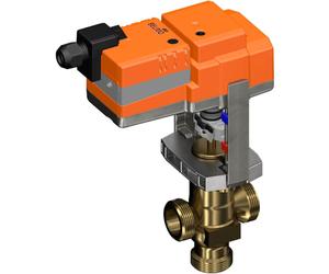 Belimo Vanne à Globe 3 Voies 15mm G1-1/8 Kvs1.6 24VAC/DC 150s BACnet 0-10/2-10V 1500N IP54 H513B/SV24A-MOD