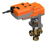 Belimo Vanne à Globe 3 Voies 15mm G1-1/8 Kvs1.6 24VAC/DC Sûr en Cas de Défaillance 150s BACnet 0-10/2-10V 1000N IP54 H513B/NVK24A-MOD