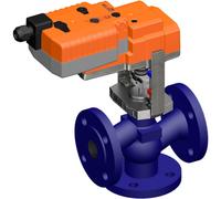 Belimo Vanne à Globe 3 Voies DN15 Bride 15mm Course Kvs0.63 24VAC/DC 35s 2-10V 1000N IP54 H711N/NVC24A-SR-TPC