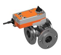 Belimo Vanne De Régulation 3 Voies DN50 Bride Kvs25 24-125VDC/24-240VAC Cas De Défaillance NO 75s 2 Points 10Nm IP54 SPDT R7050R25-B3/NRFA-S2-O