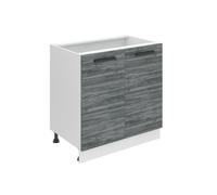 BELINI Meuble Cuisine Bas avec Plan de Travail SD, Meubles de Cuisine - Taille: 51,6x80x85 cm, 2 Portes, Couleur: chêne glamour