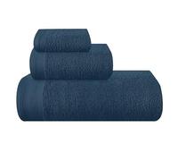 BELIZZI HOME Lot de 3 serviettes en coton ultra douces, compactes et légères - Contient des serviettes de bain 71,1 x 139,7 cm, des serviettes de toilette de 40,6 x 61 cm et des gants de toilette de
