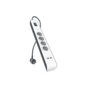 Belkin BSV401CA2M, 525 J, 4 sortie(s) CA, Type E, Noir, Blanc, Type E, 2 m