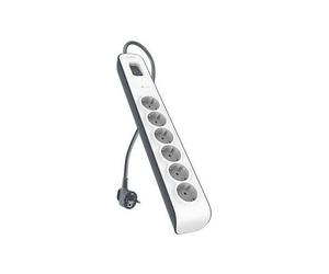 Belkin BSV603VF2M-V2 protection surtension Gris, Blanc 6 sorties CA