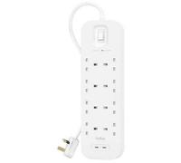 Belkin Multiprise USB avec Protection Contre Les surtensions à 8 Prises CA, Montage Mural, câble de 2 m, 2 Ports USB-C PD à Charge Rapide, LED d'état, 900 Joules de défense électrique