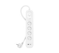 Belkin – Protection contre les surtensions Connect – 4 sorties, ports USB‑C et USB‑A – Cordon 2 m