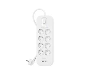 Belkin Steckdosenl./Überspannung 8-fach, USB C, 900J.SRB003VF2M