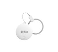 Belkin SureFind Spot Tracker, Apple Find My & Google Find Hub - Blanc | Double Écosystème, Dispositif De Géolocalisation Bluetooth, Pour Clés, Bagages, Sacs, Alerte 85 dB, Étanche, Pile Remplaçable