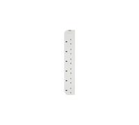 Belkin SurgeStrip E-Series - Protection contre les surtensions - connecteurs de sortie : 6 - Royaume-Uni - blanc