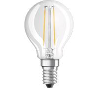 BELLALUX Lampe à LED, culot E14, blanc froid (4000K), filament clair, forme de goutte, en remplacement d'une ampoule classique de 25W, 1-pack