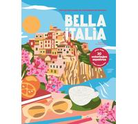 Bella Italia - 30 Coloriages mystères pour adultes - Pages détachables + 1 Grand poster - Papier épais 190 gr: Mon grand carnet de coloriages au numéro